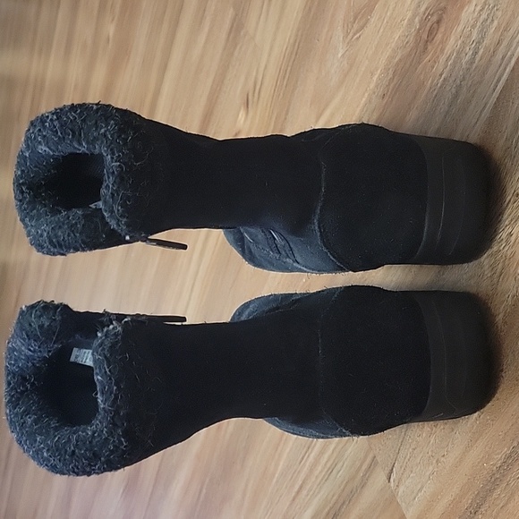 SOREL 'Water Fall' Black Suede Thinsulate Ultra Insulated Boots Women's Sz. 6 - Picture 13 of 13